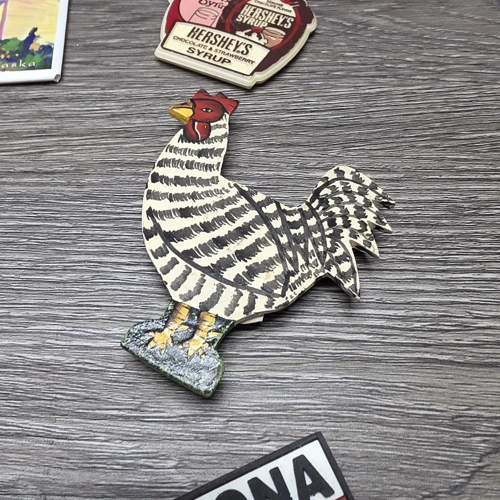 6 Vintage Fridge Magnets - Excellent Variety